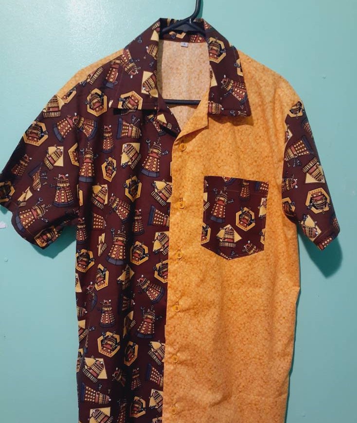 Doctor Who Collared, Short Sleeve Buttoned up Shirt unisex Etsy