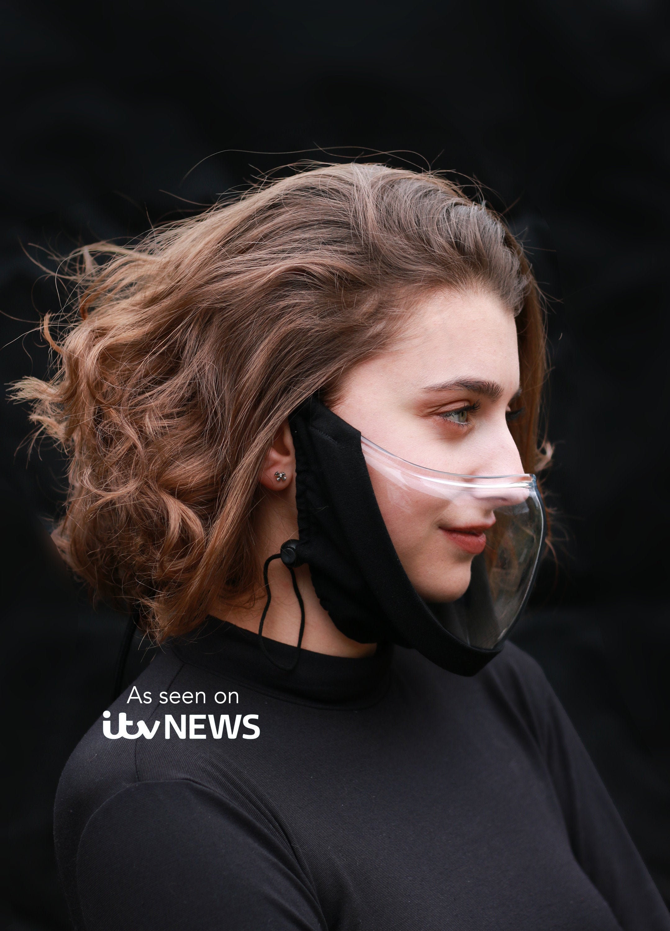 VYZA Clear Face Mask With 'Bandana' Accessory. New Transparen…