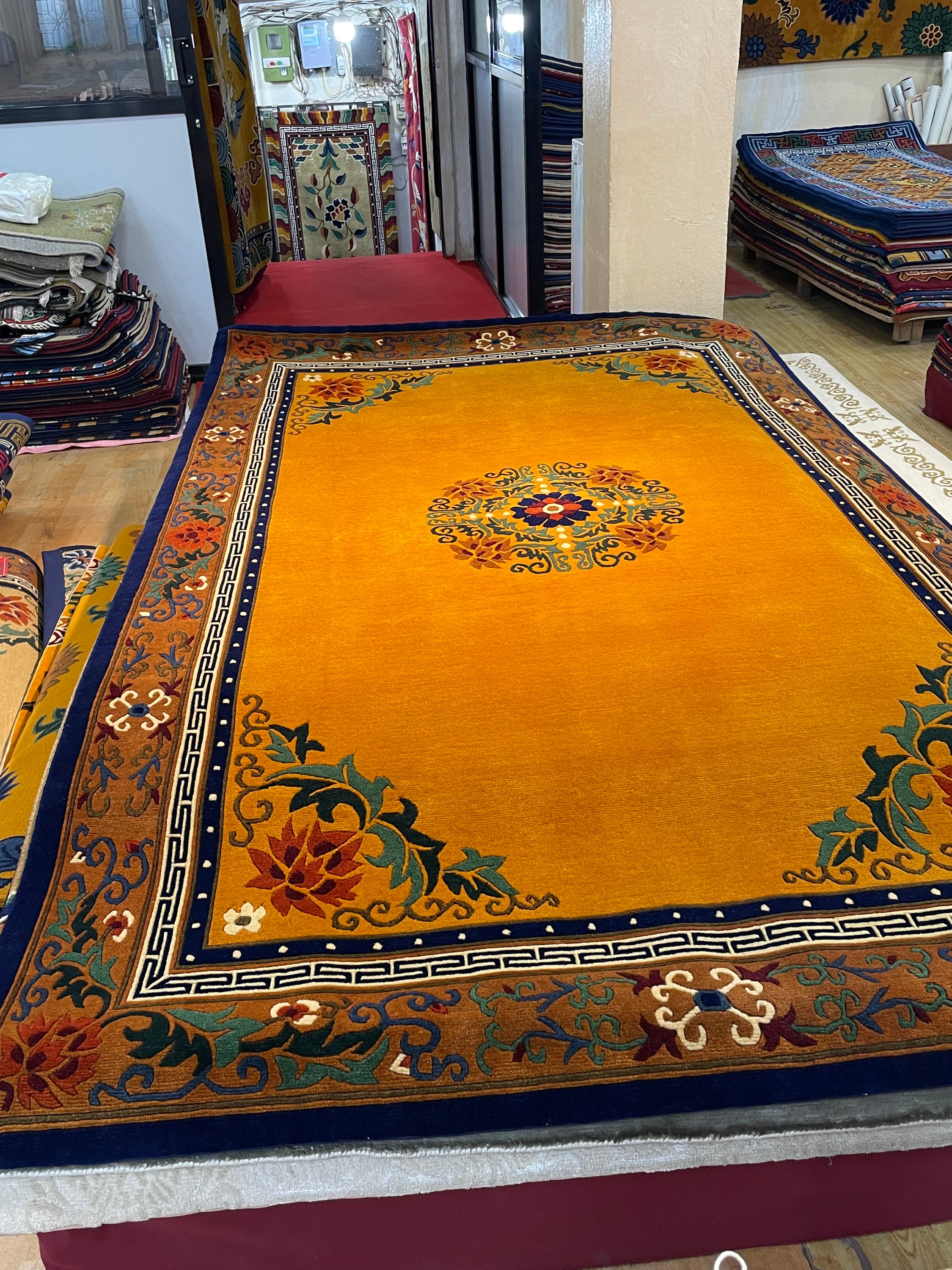 Hand Knotted Carpet Made From Himalayan