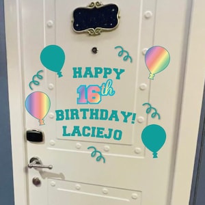 Personalized Cruise Door Magnets, Happy Birthday, Sweet 16, Cruise Magnets, Cruise Gifts, Family Cruise, Fridge Magnets