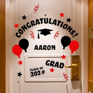 Graduation Cruise Door Decor, Congrats Grad Magnet Set, Cruise Ship Gift, Class of
