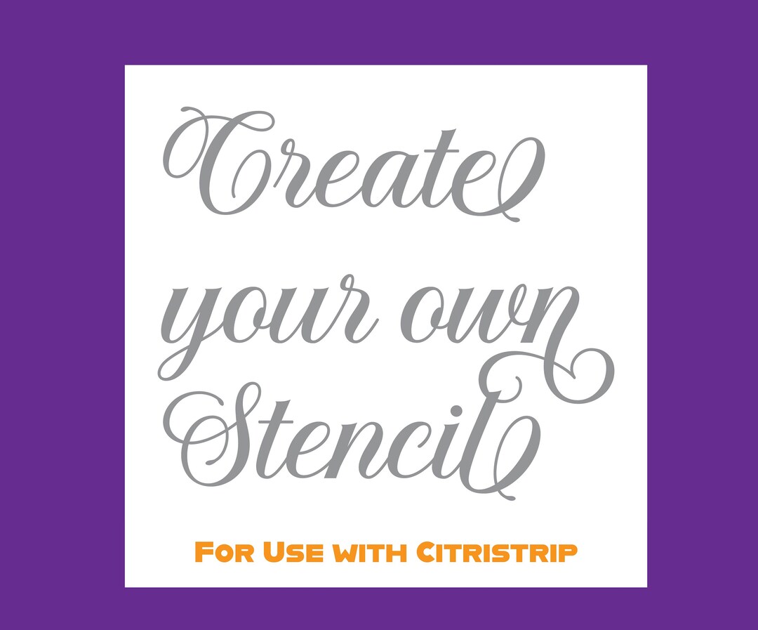 Custom Stencils With Oracal 651 Vinyl Adhesive. 1X Use Images, Text