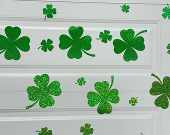 St. Patrick's Day Magnetic Garage Decorations: Clover, Leprechaun, Truck