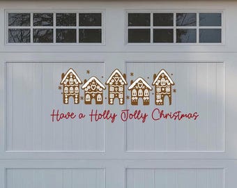 Gingerbread House Garage Door Magnets | Holiday Outdoor Decor, Set of 5
