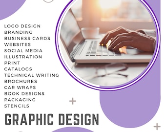 Graphic Design Work - Logo, Branding, Websites, Social Media, Illustration, Print, Catalogs, Stencils, Packaging
