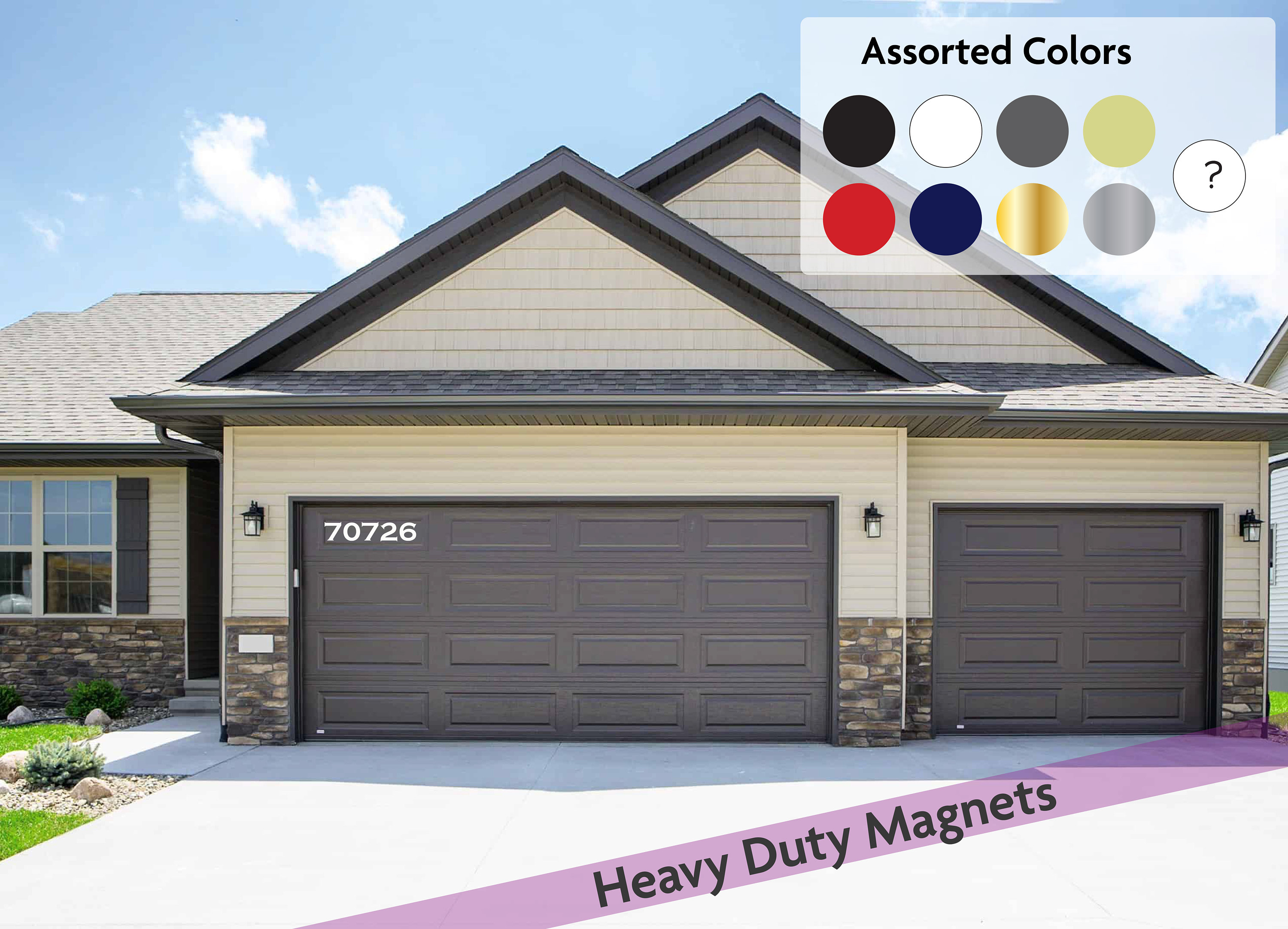 Heavy-duty Reflective Magnetic Garage Address Numbers - Etsy