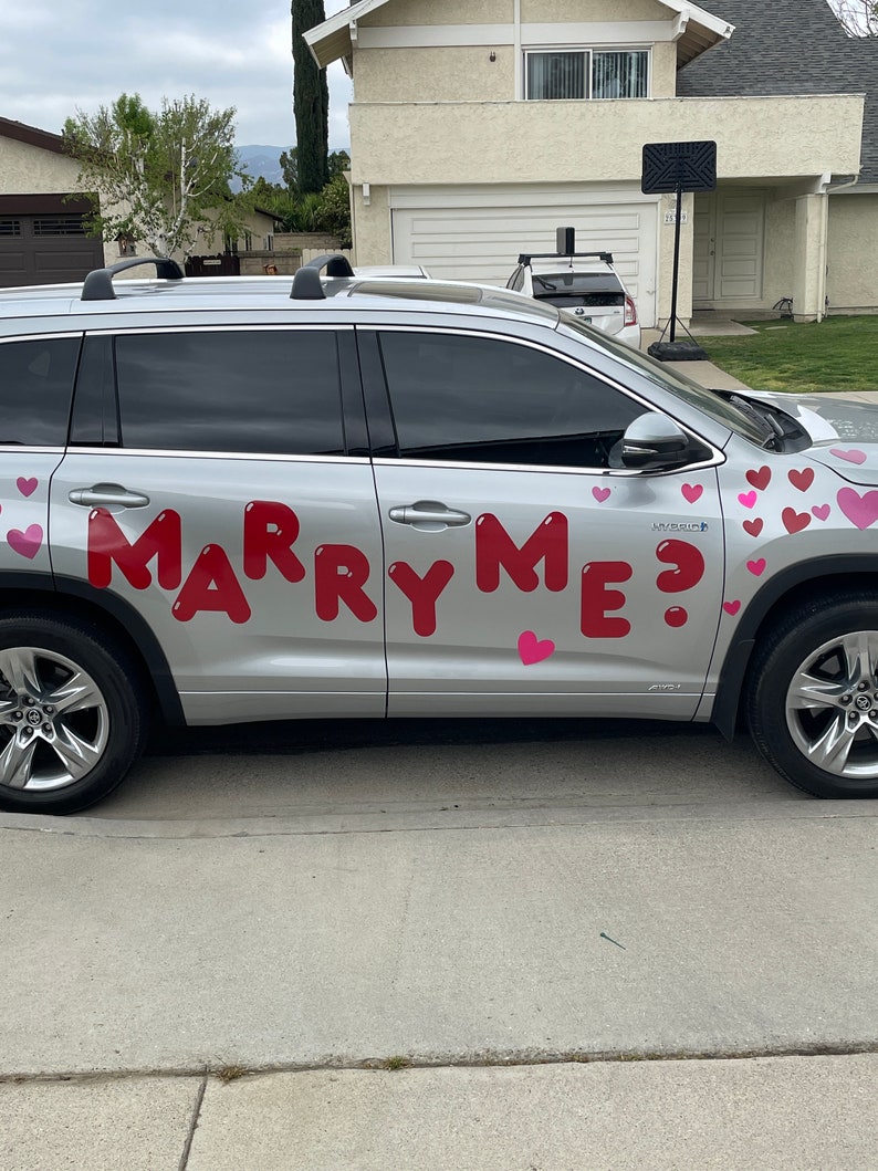 i think i want to marry you proposal car: Perfect Gift for Your Romantic Gesture