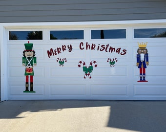 Merry Christmas Reusable Letters for the Garage door | Holiday letters