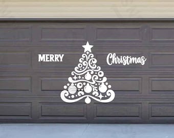 Merry Christmas Tree for Garage Door or Refrigerator or any magnetic surface.