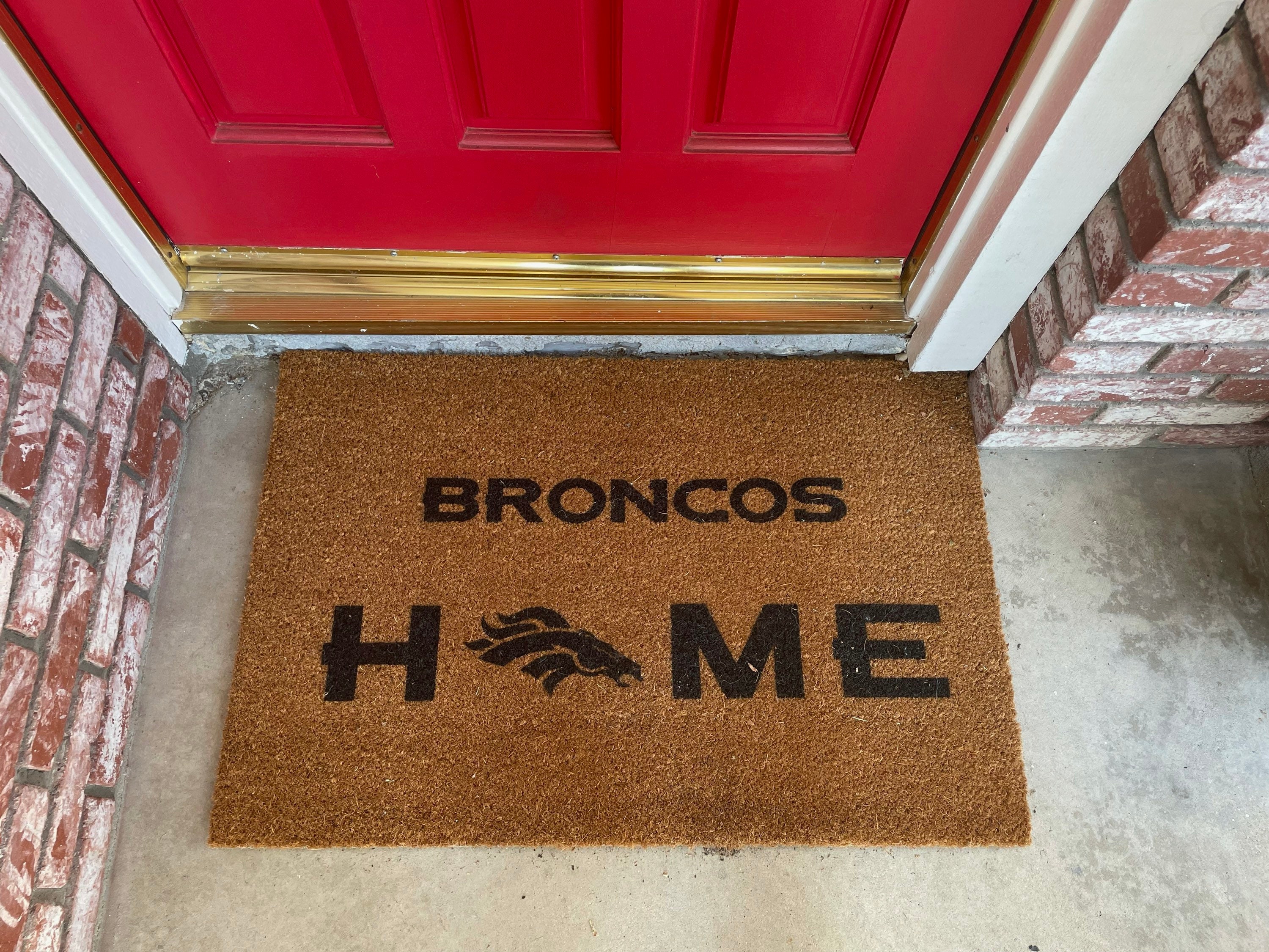 Denver Broncos Door Mat / Mat / Colorado Door Mat / Etsy