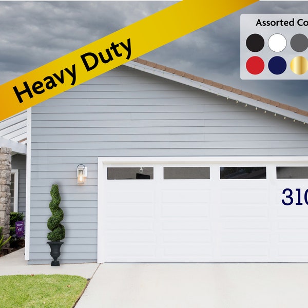 Extra Large Heavy Duty Magnetic Number Sets - Garage Door, Home Address, Porch Sign, Sports Team, Apartment Door, Race Cars, Front Door