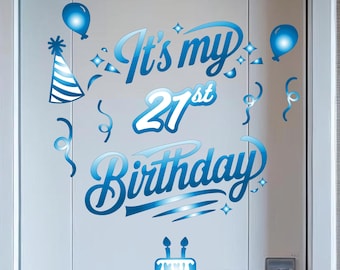 Milestone Birthday Cruise Door Magnet Set: Customizable Cabin Decor