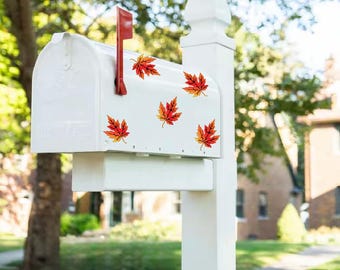 Fall Leaves Magnets – Set of 5 – 4 Inches Tall – Mailbox, Refrigerator, Car & Locker Decor