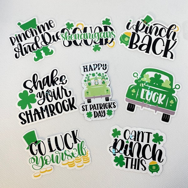 St Patrick's day Sticker, Magnets, Lucky St Patrick's Sticker, Laptop Sticker, Die Cut Sticker, Party Stickers, Durable Sticker