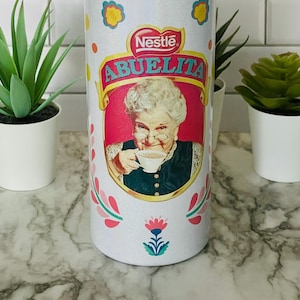 Cute / Colorful Abuelita, Cinco De Mayo / Fiesta Mexican Otomi Art Shimmer Tumbler – Personalized & Vibrant Drinkware
