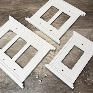 Handcrafted Craftsman Style Wood Cover Plate for Light Switches, Outlet Covers, and Electrical Boxes