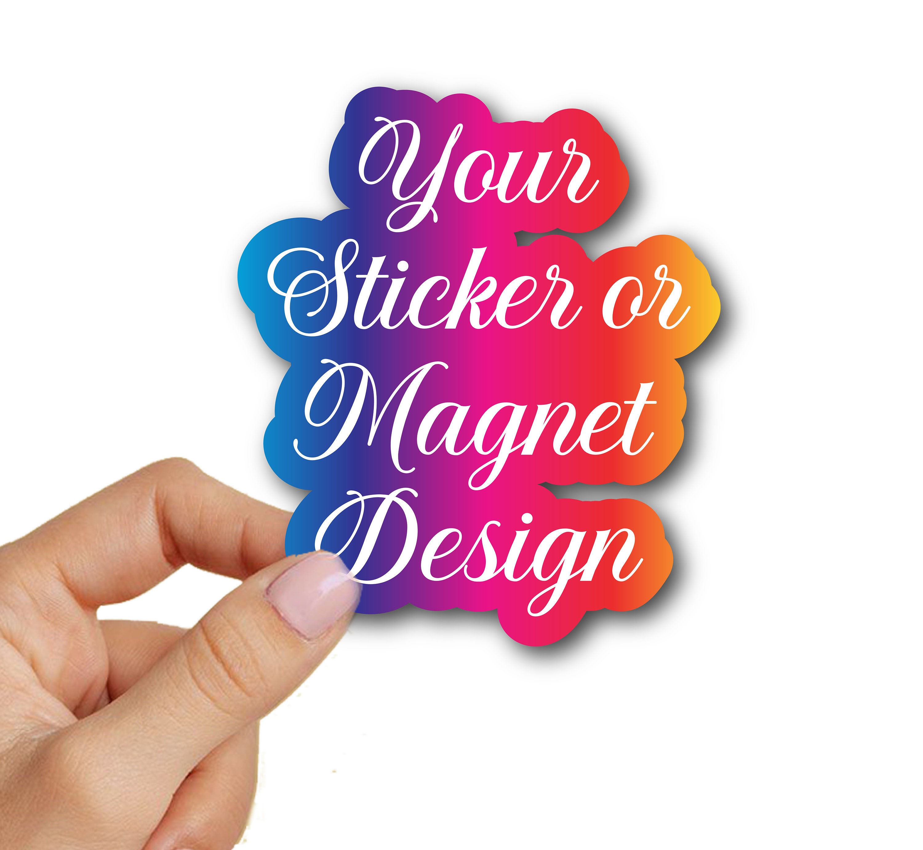 Sticker Magnets Office Custom Magnets & Stickers | Business Logo, Event, Promotional Decor - Etsy