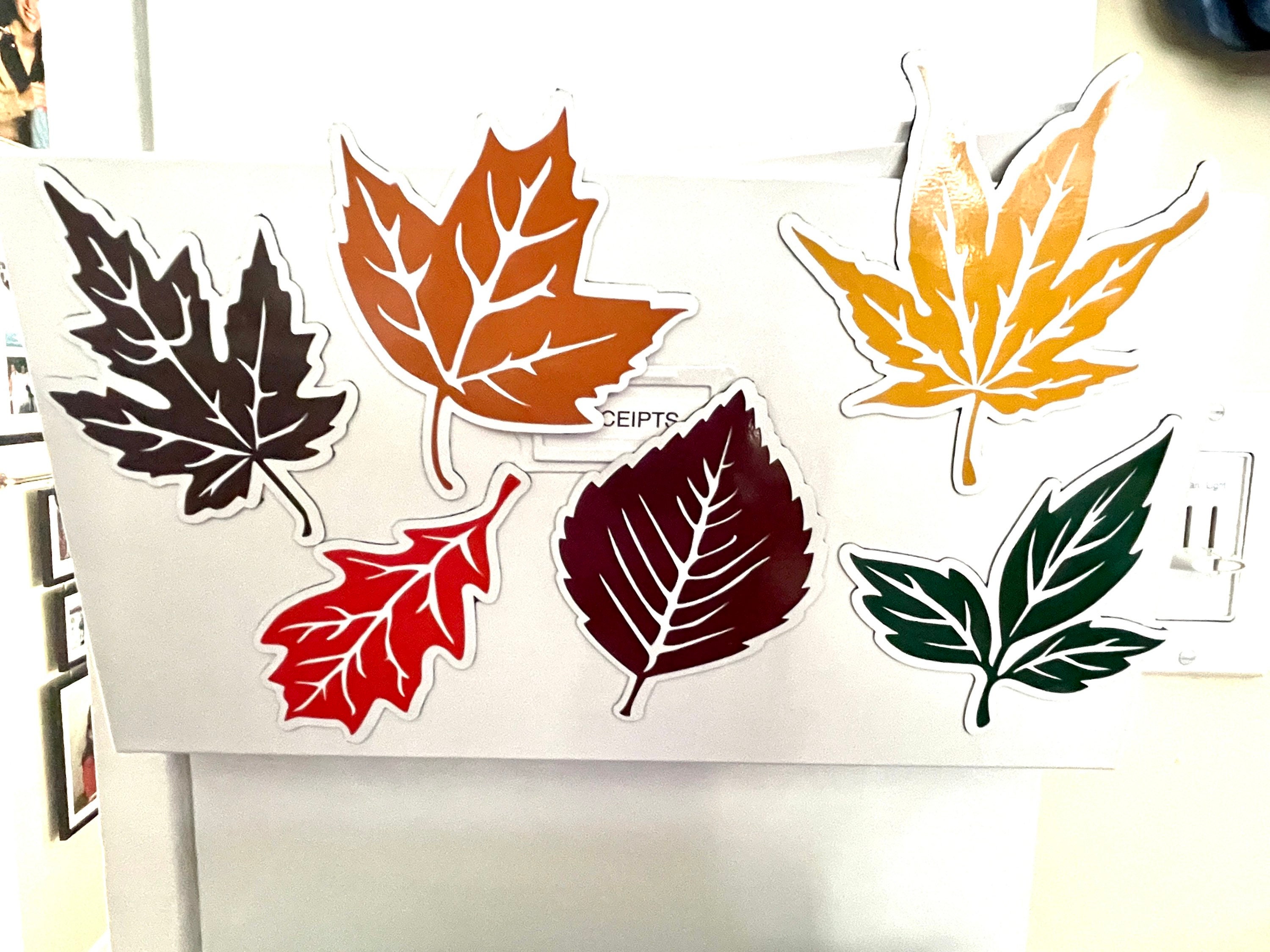 Autumn Leaf Magnets: Fall Decor, Set of 6 - Etsy