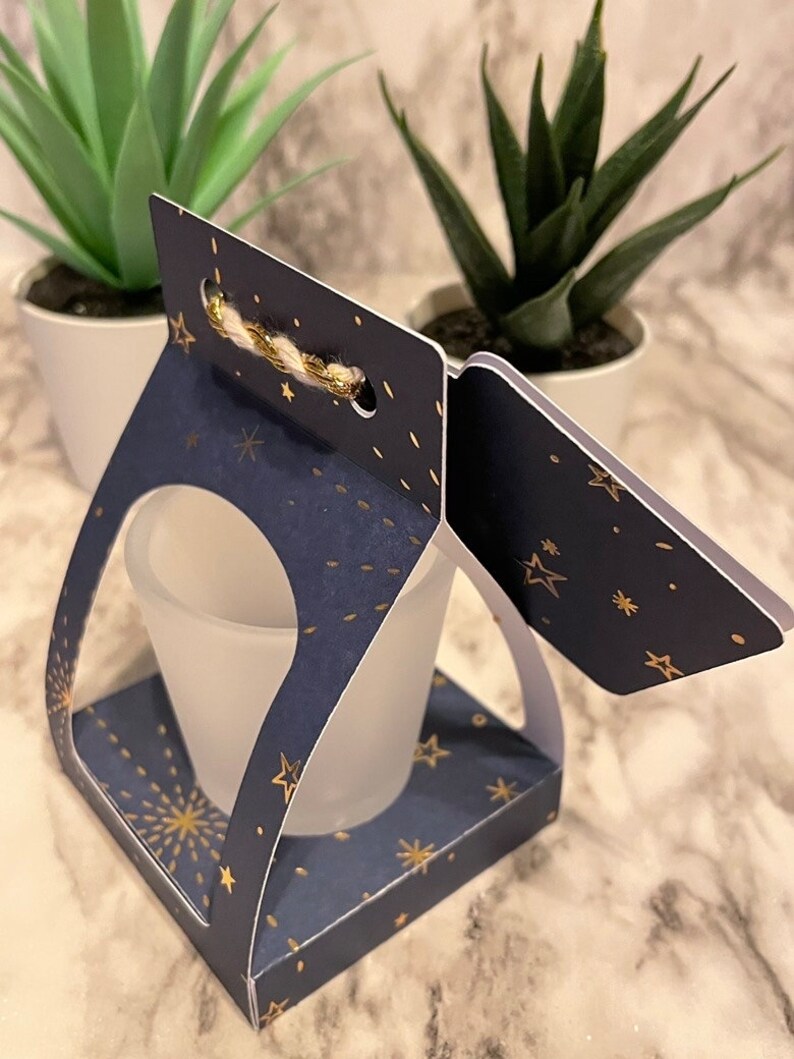 Digital Single Shot Glass Packaging Template SVG EPS PNG Etsy