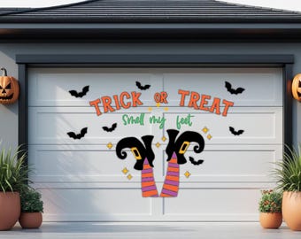 Halloween Garage Magnets | Trick or Treat Witch Legs Decor