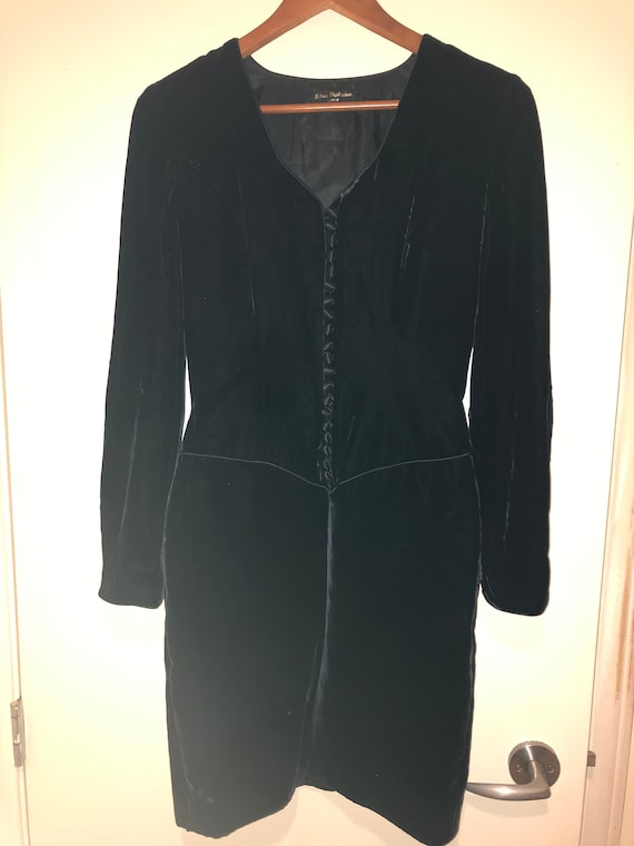 Ritva Westenius black velvet dress