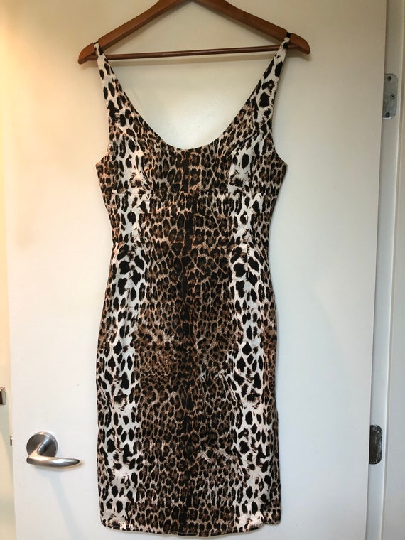 Sexy 1990’s leopard print dress!