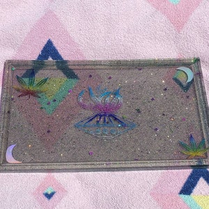 High from space tray!  handmade from resin