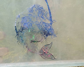 Wunderschönes Meerjungfrau Tablett aus Resin