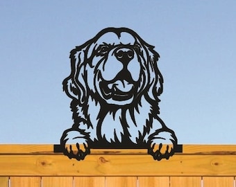 Peeking Dog, Golden Retrievers, Yard Art, Garden Decor, Metal Yard Art, Peek A Boo Dog, Dog Lover Gift, Outdoor Wall Art, Metal Yard Sign