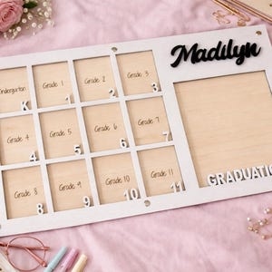 School Years Picture Frame, K-12 Picture Frame, Grade School Picture ...