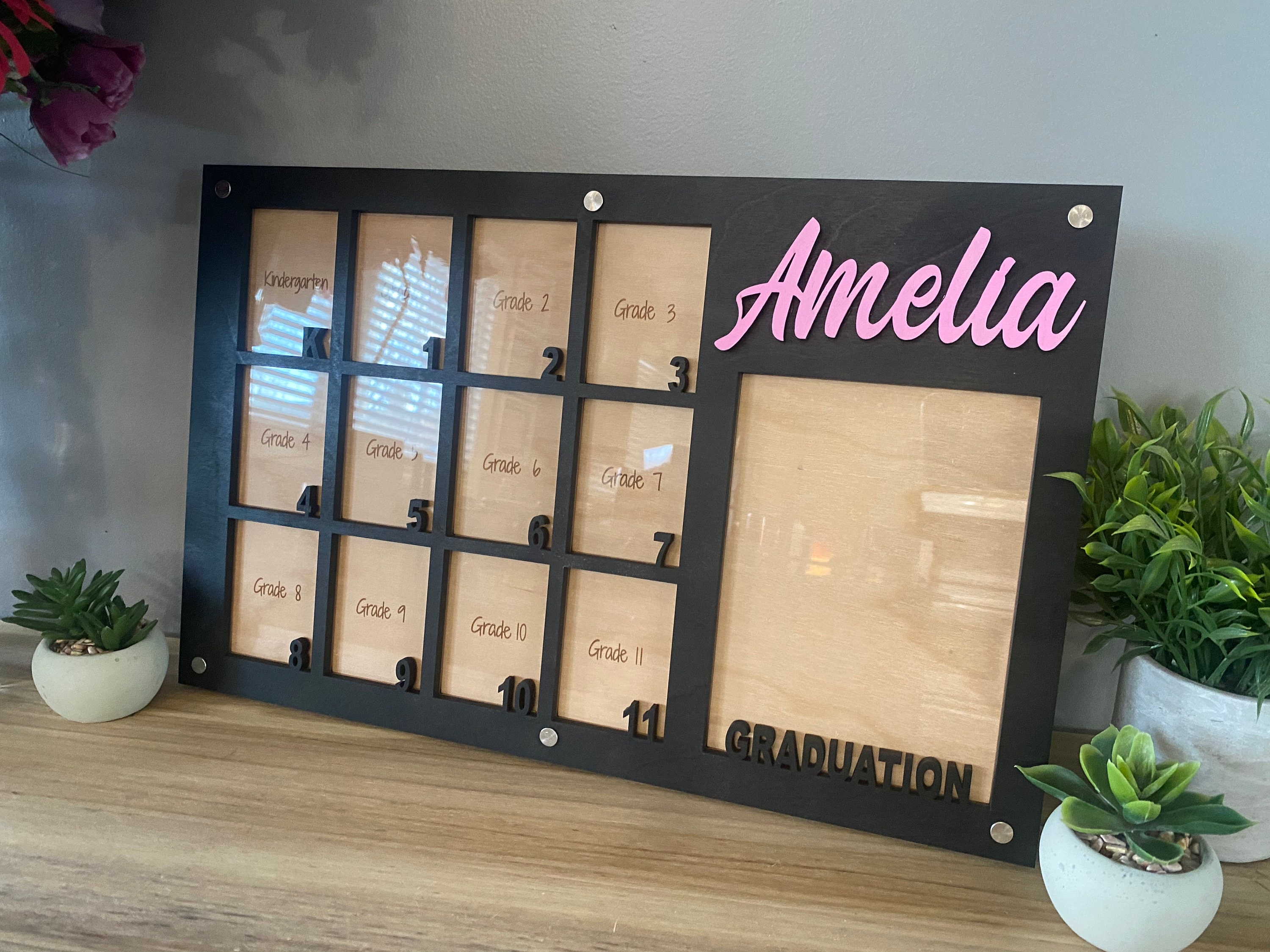 Graduation Photo Collage Frame Multi-Year School Picture Frame