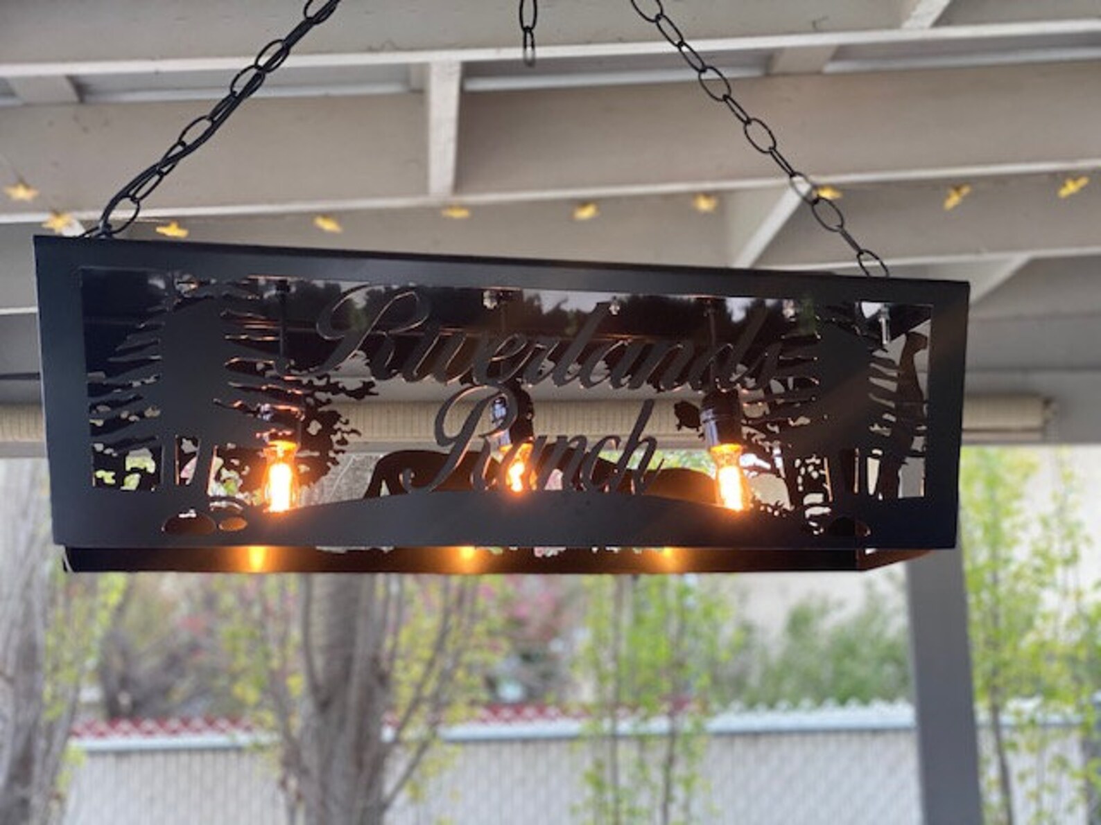 Equine Ranch Horse Metal Light Fixture Horse Lighting Etsy