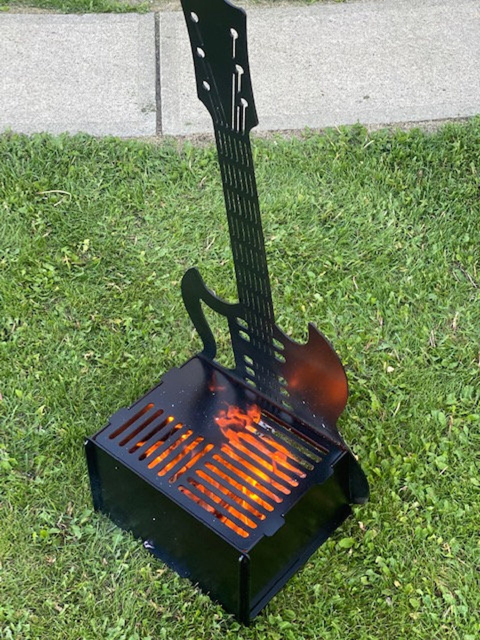 Outdoor Patio Fire Pit Guitar Fire Pit Guitar Gifts Guitar Etsy
