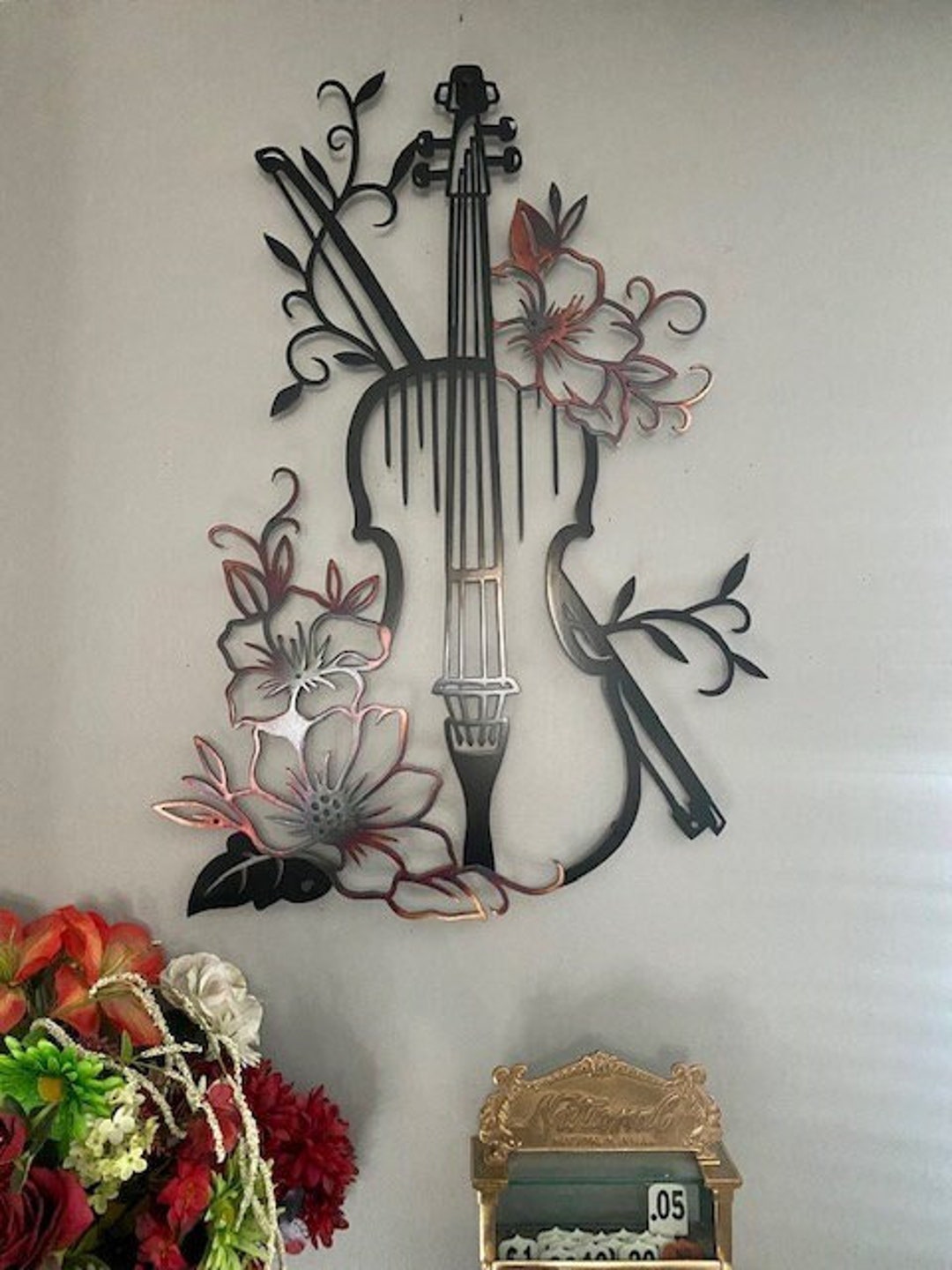 Violin Wall Decor, Violin Wall Art, Violin Gifts, Metal Wall Art, Metal