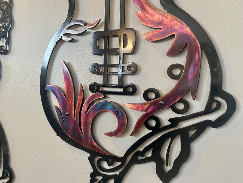 Metal Guitar Art Abstract Guitar Wall Art Guitarist Art Etsy