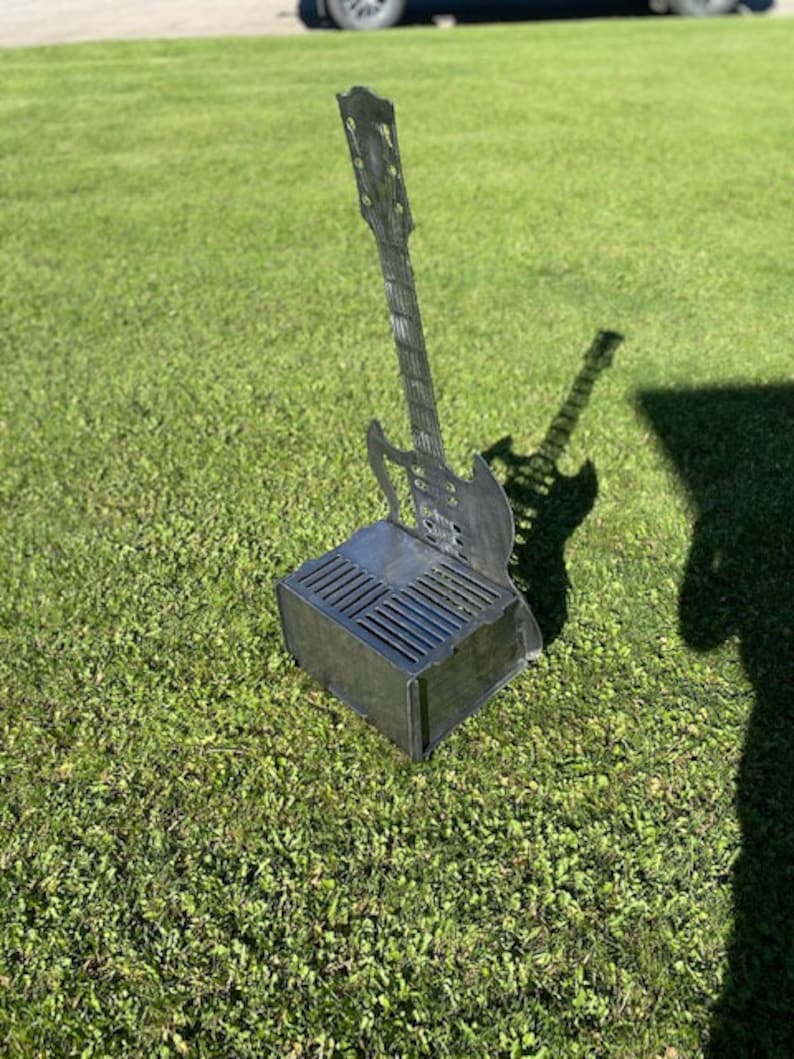 Outdoor Patio Fire Pit Guitar Fire Pit Guitar Gifts Guitar Etsy