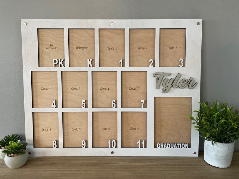 Ritten Frame School Years Picture Frame, 3.5x5 Picture Frame, K-12 Picture Frame ...