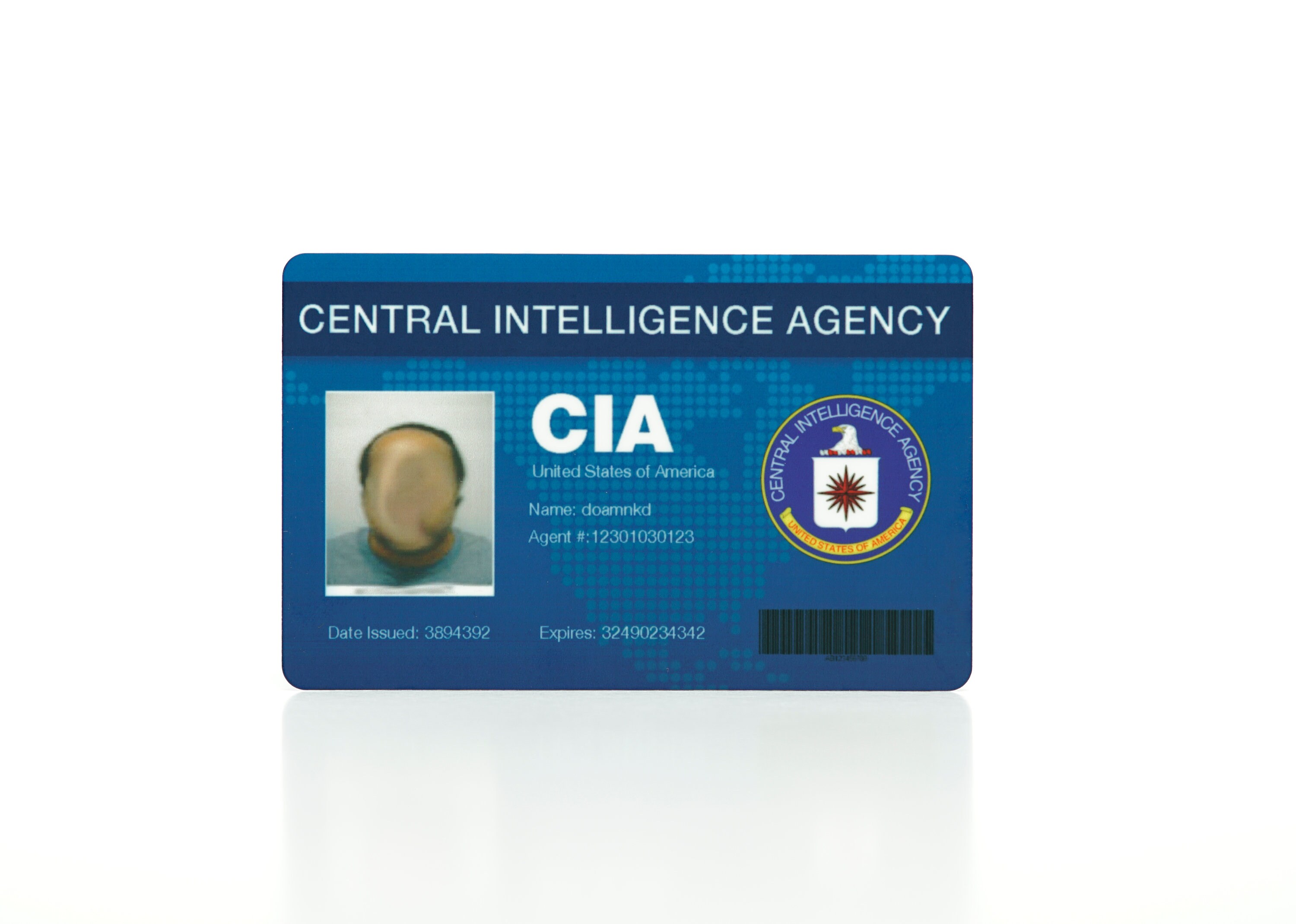 fake cia id card