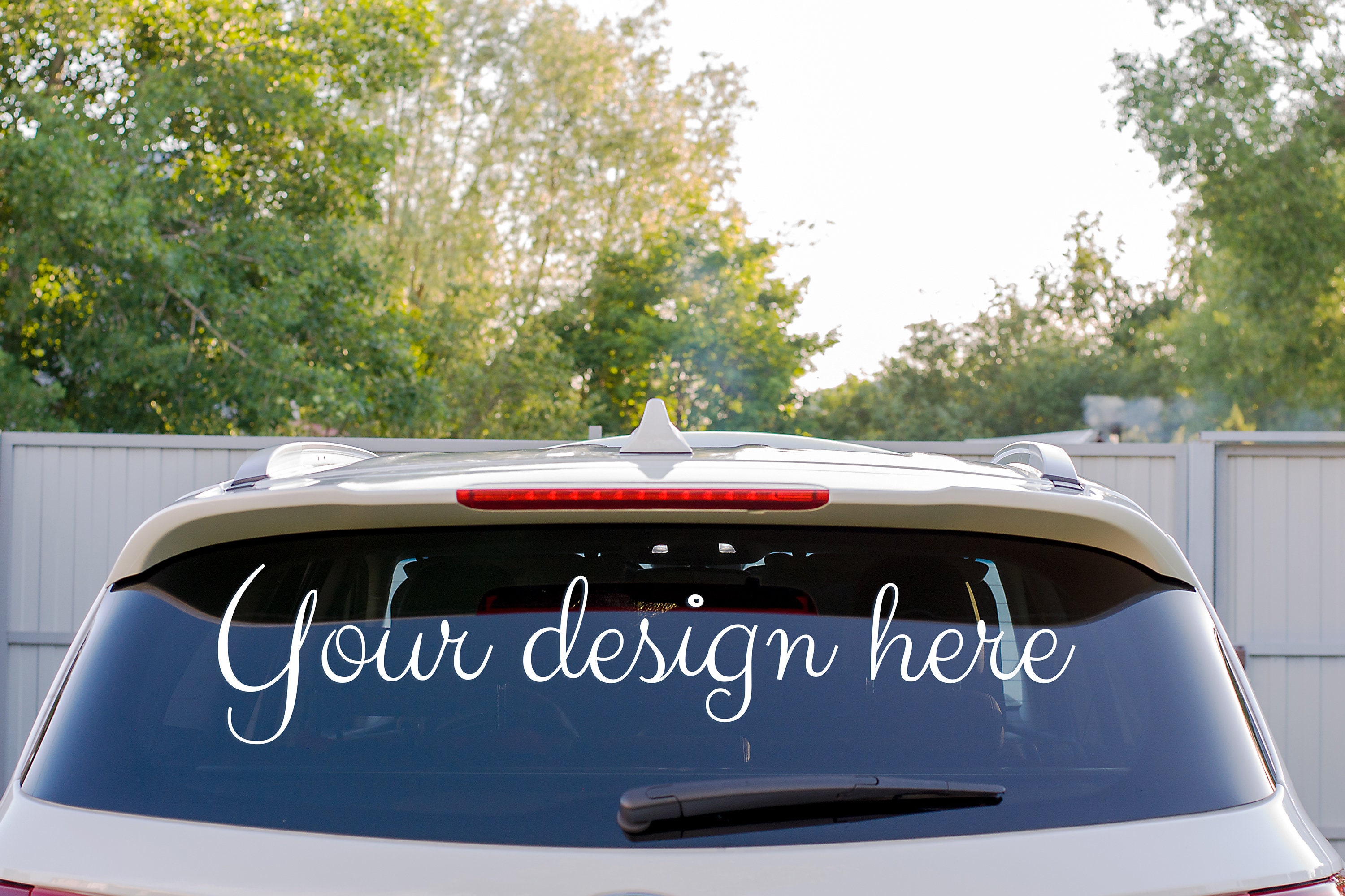 Car decal mockup SVG mockup rear car window vinyl mockup