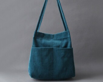 teal tote