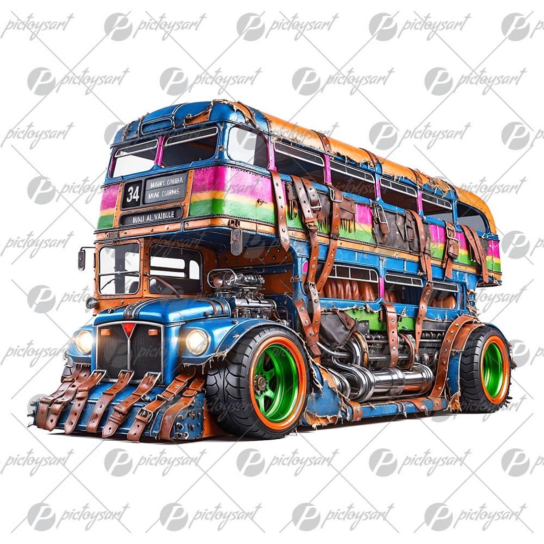 Classic London Bus, Retro Motorbus, Gift for Boys, Urban Drift Race ...