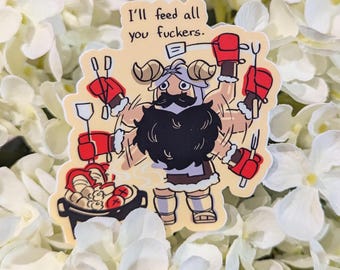 Pegatina de vinilo Dungeon Meshi / 3 Senshi