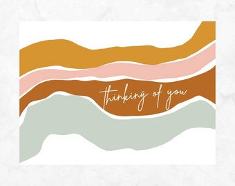 Thinking Of You | Greeting Card, Handmade