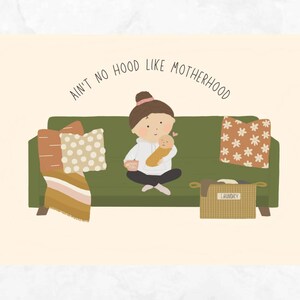 Ain’t No Hood Like Motherhood | Carte de vœux, Baby Shower, Fait à la main