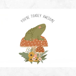 Crapaud Génial | Carte de vœux, Encouragement