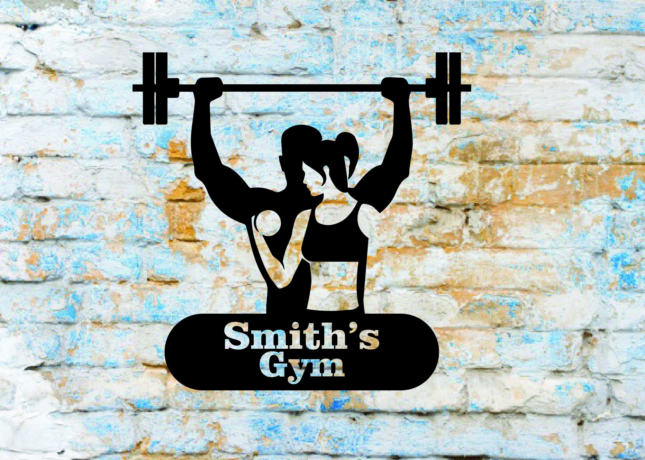 Family Gym Sign Custom Metal Gym Sign Home Gym Sign Etsy