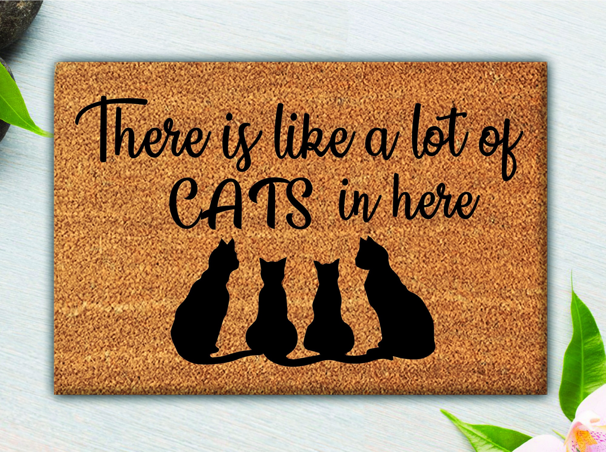 Hope you like cats doormat Housewarming Gifts Funny Etsy