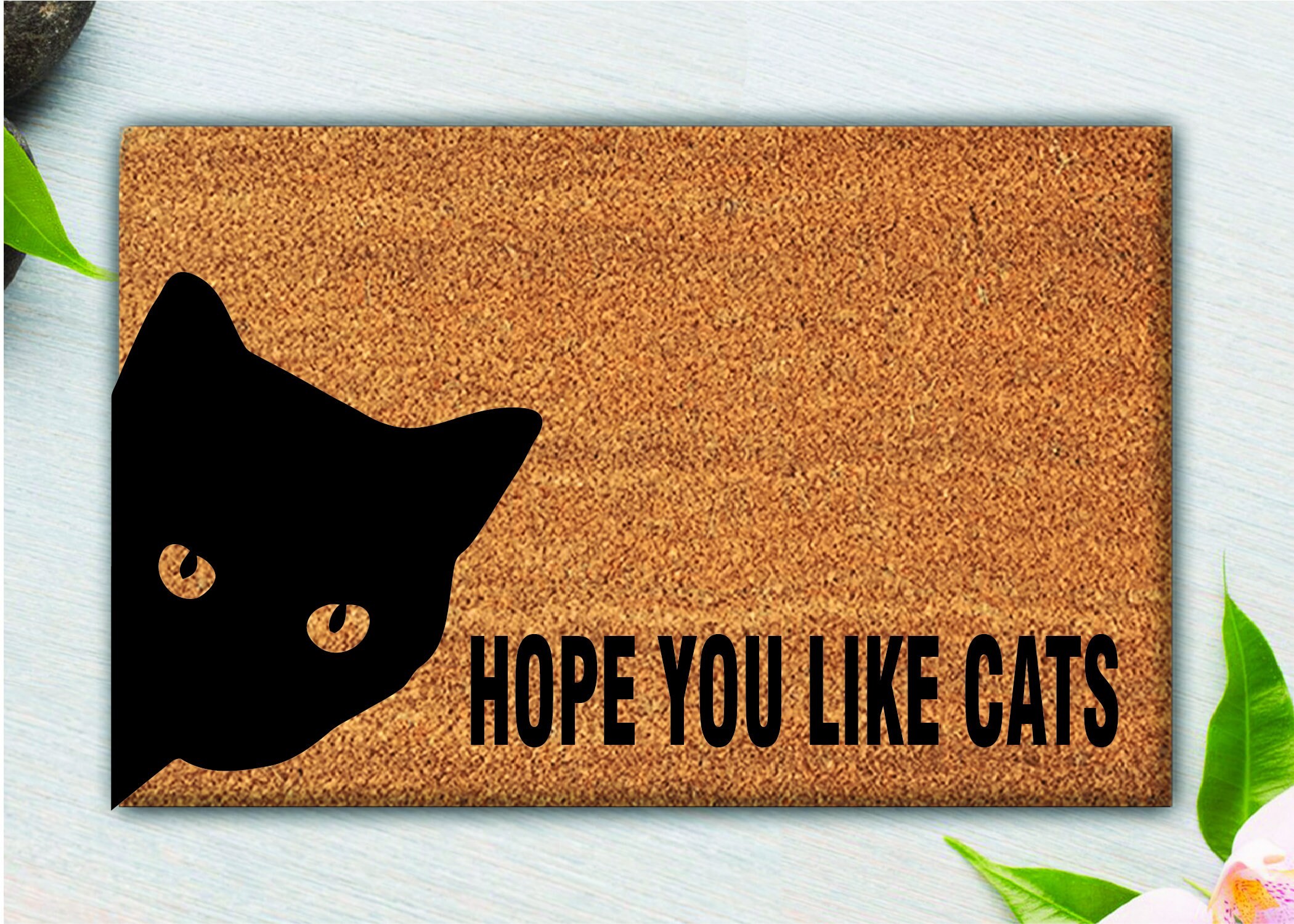 Hope you like cats doormat Housewarming Gifts Funny Etsy