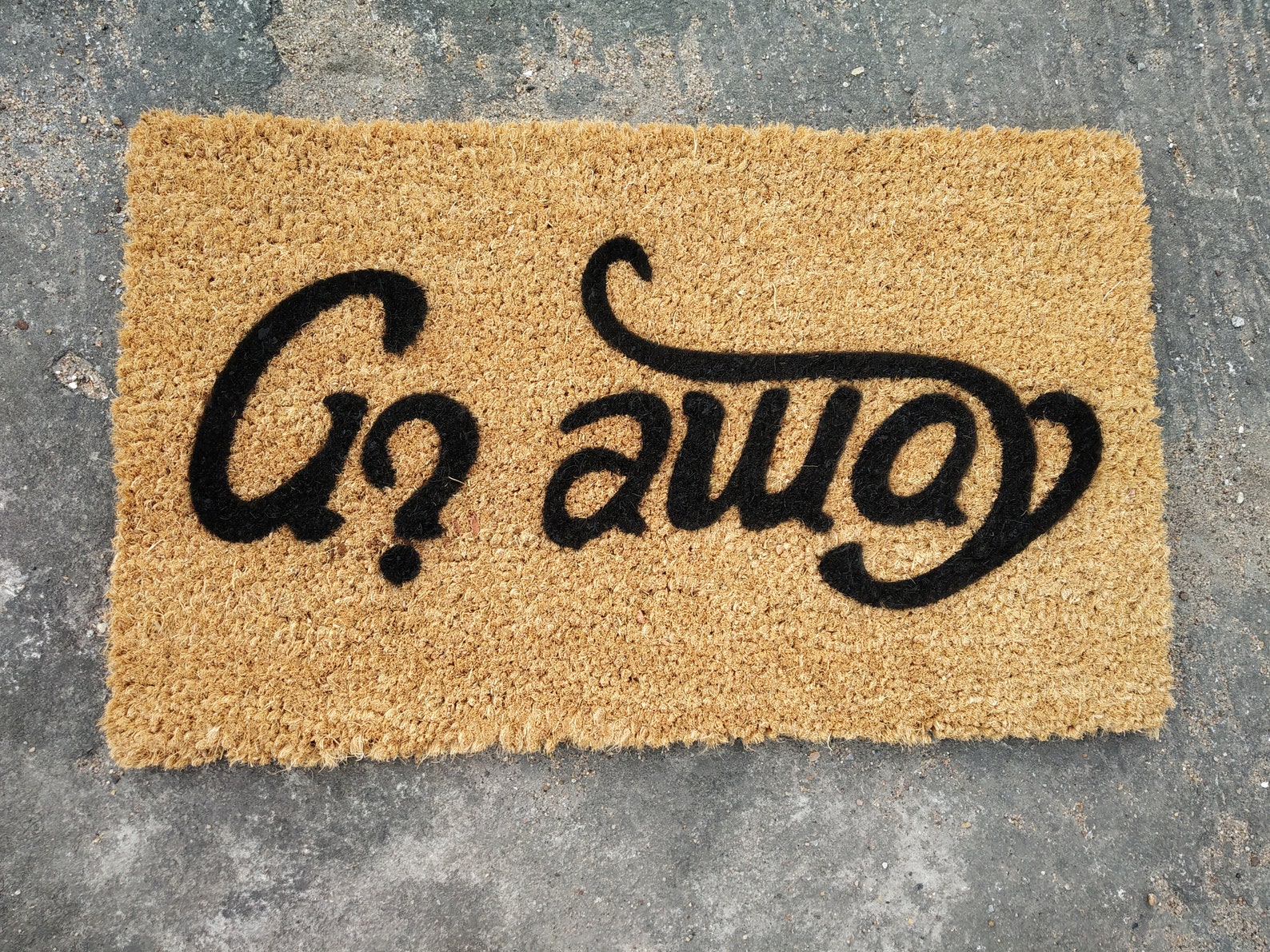 Come in and go away doormat come in doormat go away Etsy
