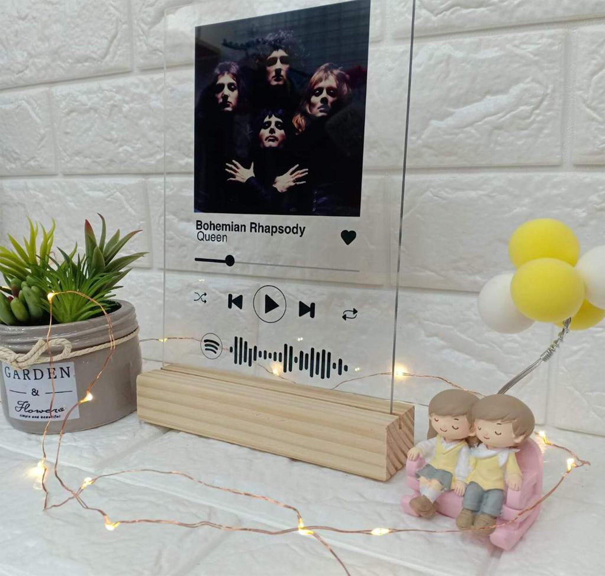 Spotify Acrylic Plaque with Wood Stand Favorite song plaque Etsy